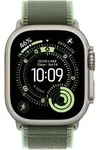APPLE 49mm Gr&uuml;n/Neon Trail Loop - M/L - Nat&uuml;rliches Titan-Finish