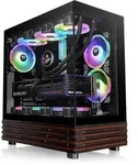 THERMALTAKE View 270 Plus WS ARGB Black, schwarz/braun, Glasfenster