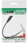 INLINE Audio Flugzeug-Adapterkabel, 2x 3,5mm Klinke St/Bu Klinke Stecker an...