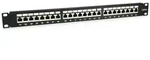 EQUIP Patchpanel Cat6a, geschirmt, 19", schwarz, 24-Port, 1HE