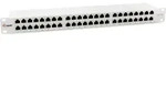 EQUIP Patchpanel Cat6a, geschirmt, 19", grau, 48-Port, 1HE