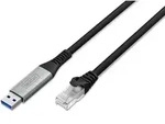 DIGITUS USB-A - RJ45 CAT 6A S/FTP Kabel, 1 Gbit/s, 3m USB 3.2 Gen1, LSZH Mantel