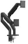 DIGITUS "Dual Monitorhalterung, 2x 45"", 2x 20 kg Mechanische Feder, VESA: 75x75,