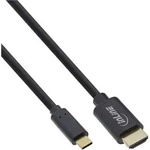 INLINE USB Display Kabel, USB-C Stecker zu HDMI Stecker, 1m
