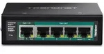 TRENDNET TI Hardened Industrial Railmount Gigabit Switch, 5x RJ-45, 65W PoE+
