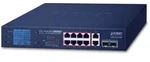 PLANET GSD Rackmount Gigabit Switch, 10x RJ-45, 2x SFP, 120W PoE+, V2