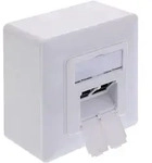 INLINE Cat,6A Netzwerkdose, 2x RJ45, AP/UP, geschirmt, wei&szlig;, 76842A