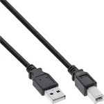 INLINE USB 2,0 Kabel, A an B, schwarz, 7m