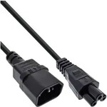 INLINE Netzkabel, C14 Kupplung auf C5 Stecker, schwarz, 2m