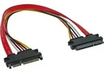 INLINE SATA+Strom Verl&auml;ngerung intern, SATA 6Gb/s + Strom, Stecker / Buchse, 0,5m