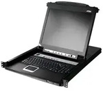 ATEN CL5708M DE KVM-Switch 8-Port 17"-LCD Single Rail (PS/2-USB VGA) DE-Layout