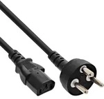 INLINE Netzkabel, Netzstecker D&auml;nemark auf Kaltger&auml;testecker C13, 3m