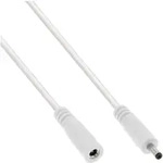 INLINE DC Verl&auml;ngerungskabel, DC Stecker/Buchse 3,5x1,35mm, AWG 18, wei&szlig; 1m