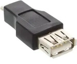INLINE Micro-USB OTG Adapter, Micro-B Stecker an USB A Buchse
