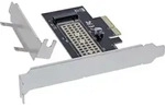 INLINE PCIe Karte zu 1x intern NVMe M,2 Key M, PCIe x4