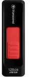 TRANSCEND JetFlash 760 128GB USB 3.0 Capless Design BLACK/RED