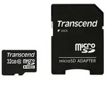 TRANSCEND microSDHC 32GB Kit, Class 10
