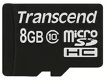 TRANSCNED microSDHC 8GB Kit, Class 10