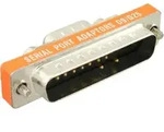 INLINE AT-Adapter, 9pol Sub D St an 25pol Sub D St, kurz