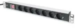 DIGITUS 1HE Aluminium PDU,Schrankmontage, 7x Schutzkontakt 16A, 4000W, 250VAC
