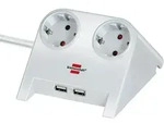 BRENNENSTUHL Desktop-Power 2x USB, 2-fach, 1.8m