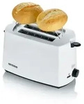 SEVERIN AT 2286 Automatik Toaster, Kaltwand, R&ouml;staufsatz, weiss