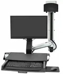 ERGOTRON StyleView Sit-Stand Combo Ablageflaechen-System Wandmontage LCD bis 61cm