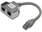 DIGITUS Patchk.adap. 2x 1xRJ45 Cat5e