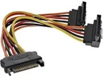 INLINE SATA Strom-Y-Kabel SATA gewinkelt - 0,15m