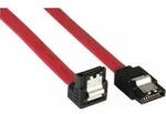 INLINE SATA Anschlusskabel abgewinkelt, mit Sicherheitslasche, 0,5m