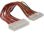 INLINE Strom Verl&auml;ngerung intern, 24pol ATX Stecker / Buchse, Netzteil zu Mainboard,