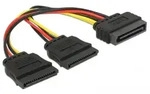 DELOCK SATA-Stromadapter 15pin (SATA) auf 2x 15pin (SATA), Y -Kabel