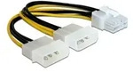 DELOCK 8-Pin PCIe zu 2x 4-Pin Molex Adapter 15cm