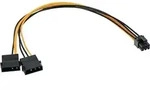 INLINE Stromadapter intern, 2x4pol zu 6pol f&uuml;r PCIe (PCI-Express) Grafikkarten