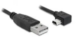DeLOCK USB 2.0 Kabel A/Mini-B 5-polig 3m, gewinkelt