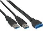 INLINE extern/intern USB 3.0-Konverter Kabel, 0.3m