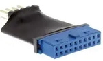 INLINE USB 3,0 zu 2,0 Adapter intern, USB 3,0 19pin auf USB 2,0 Pfostenstecker intern