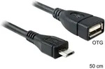 DeLOCK USB 2.0 micro-B (Stecker) auf USB 2.0-A (Buchse)