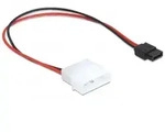 DELOCK Kabel IDE Power (Molex) > SATA Power 6 Pin schwarz/rot