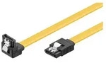 GOOBAY PC Datenkabel, 6 Gbits, 90 Clip, 0.5 m, Gelb - SATA L-Typ Stecker - SATA L-Typ