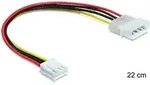 DELOCK Kabel Power Molex 4 Pin St -> Floppy 4 Pin 22cm