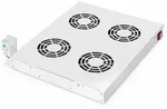 DIGITUS "L&uuml;ftereinheit f&uuml;r 483 mm (19"")-Montage 4 L&uuml;fter, Thermostat, Schalter,
