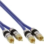 INLINE Cinch Kabel AUDIO, PREMIUM, 2x Stecker/Stecker, 15m