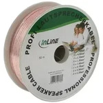 INLINE Lautsprecherkabel, 2x 0,75mm2, CCA, transparent, 50m
