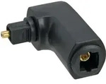 INLINE OPTO Audio Adapter, Toslink Buchse / Stecker, 90&deg; gewinkelt