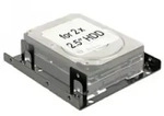 DELOCK Einbaurahmen 3,5" f&uuml;r 2x 2,5" HDD/SSDs Metal (multilingual) (PC/MAC)