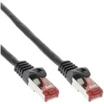 INLINE Crossover Patchkabel, S/FTP, Cat,6, schwarz, 1m