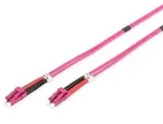 DIGITUS LWL Patchkabel, Duplex, LC zu LC MM OM4 50/125 &Aacute;, 1 m