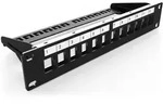 DIGITUS DN-91420 Patchpanel modular 10", 1HE, schwarz, 12-Port