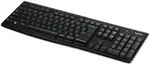 LOGITECH K270 Wireless Keyboard, USB, US